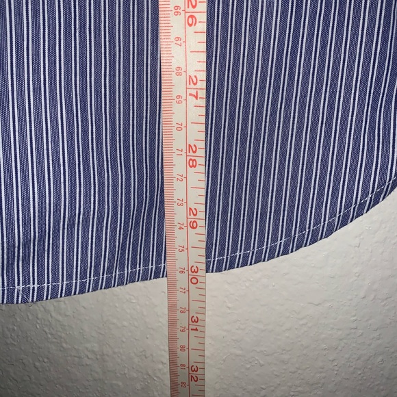 American Eagle Slim Fit Striped Button Up Shirt - Picture 6 of 9